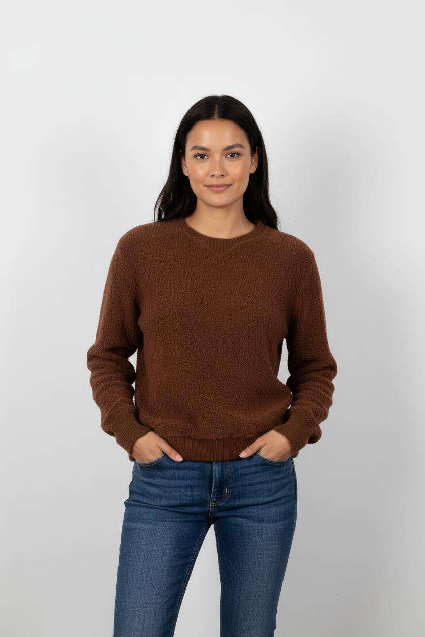 Pull Marron - Taille XS/34