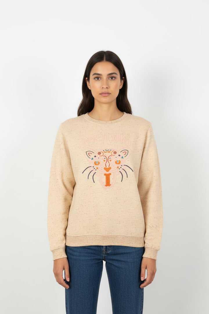 Sweatshirt Beige - Taille S/36