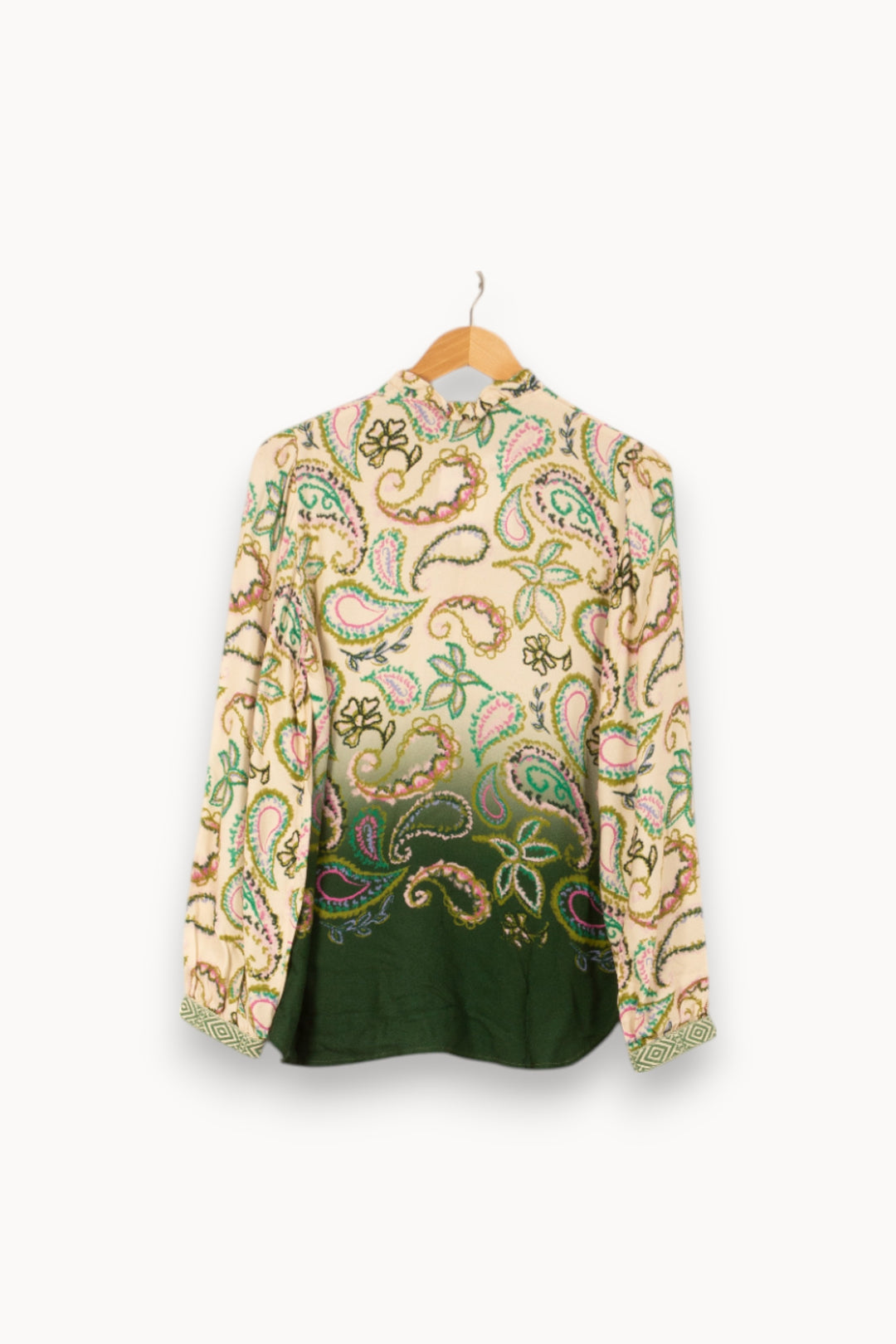Chemise Beige et Verte - Taille S/36 de la marque Imprevu | PARAD59531 - Vendu par Paradigme - Image 4
