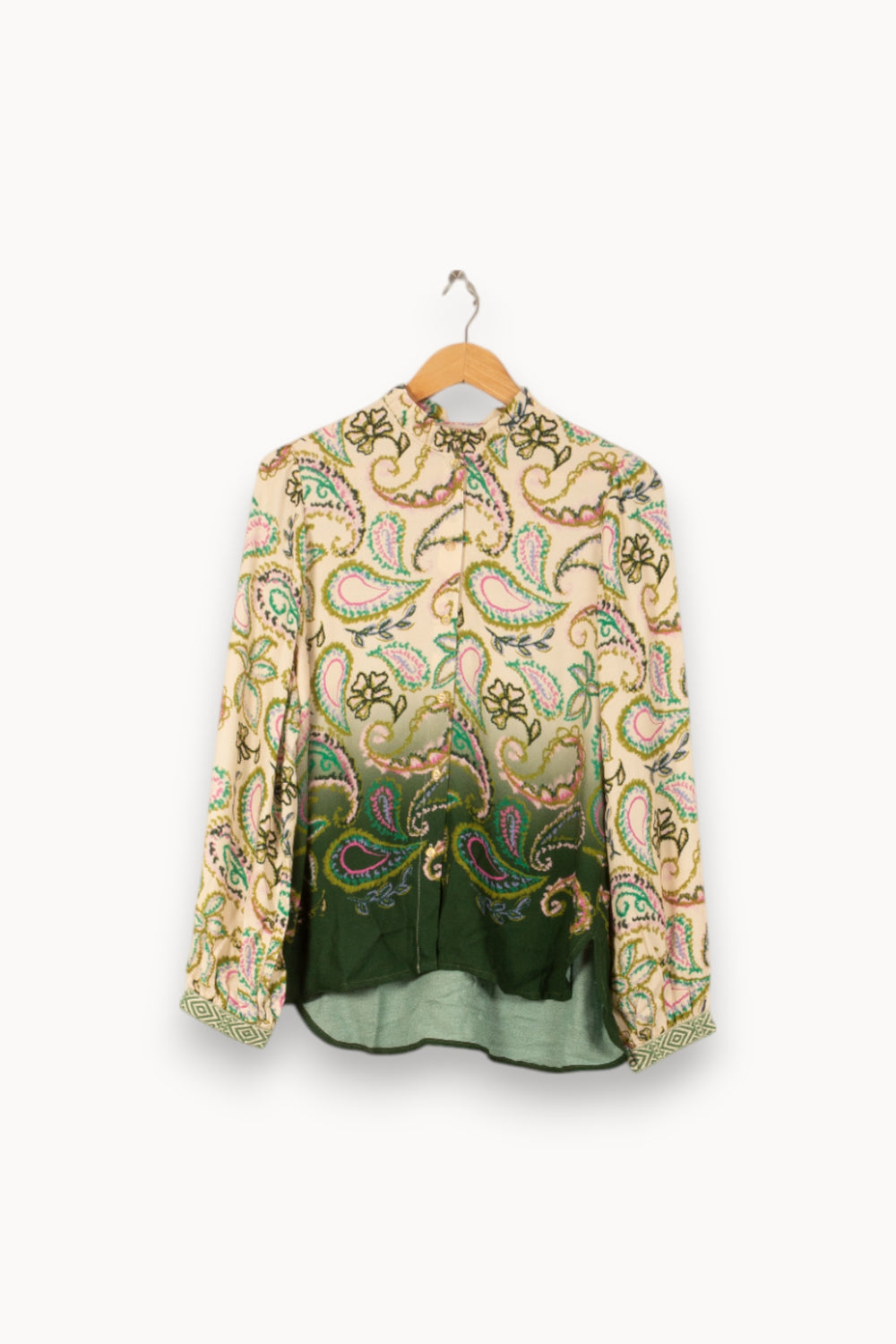 Chemise Beige et Verte - Taille S/36 de la marque Imprevu | PARAD59531 - Vendu par Paradigme - Image 2