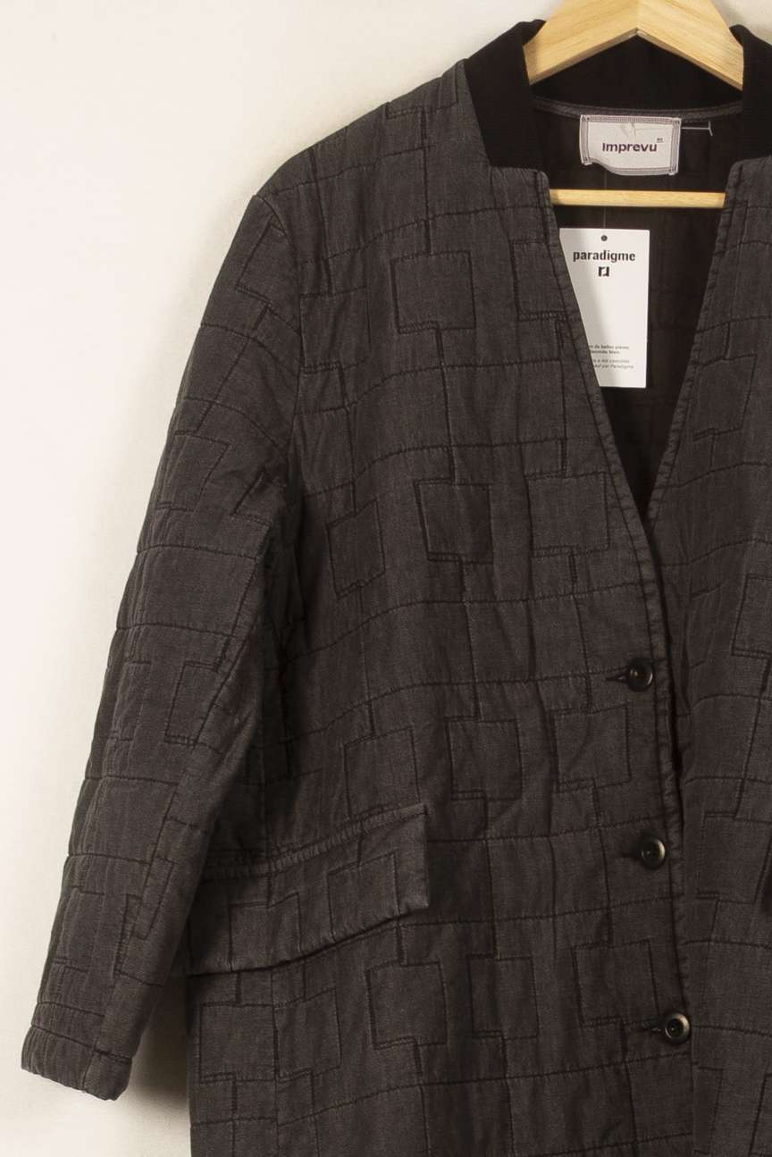 Manteau Gris - Taille S/36 de la marque Imprevu | PARAD59532 - Vendu par Paradigme - Image 3