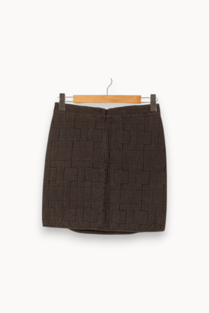 Jupe Courte Grise - Taille S/36 de la marque Imprevu | PARAD59536 - Vendu par Paradigme - Image 4