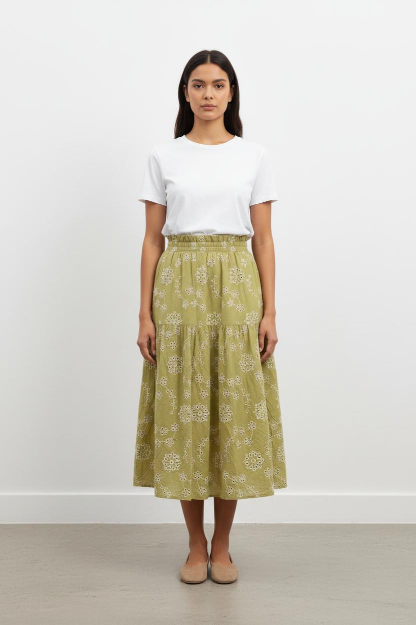 Jupe Longue Verte - Taille S/36