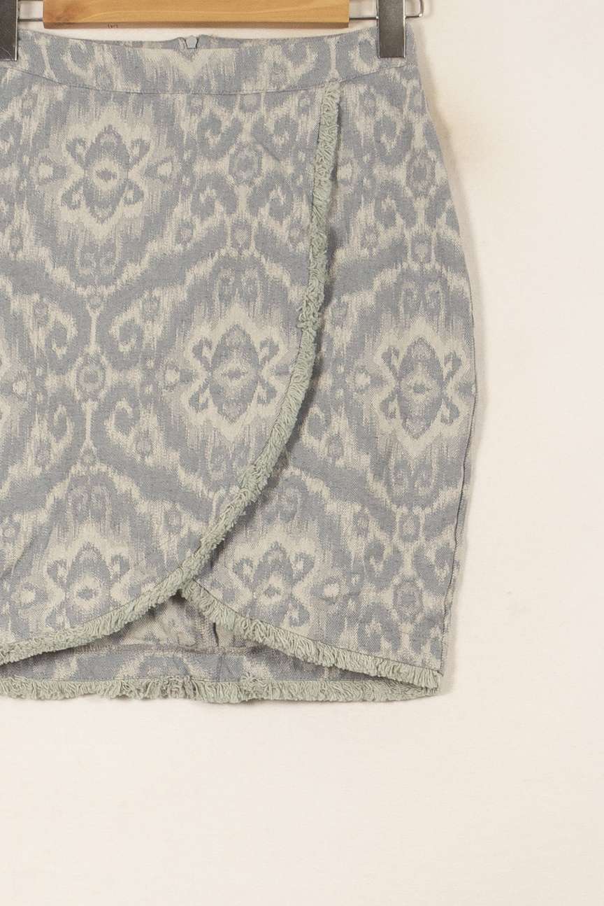 Jupe Portefeuille Bleue - Taille S/36 de la marque Imprevu | PARAD59542 - Vendu par Paradigme - Image 3