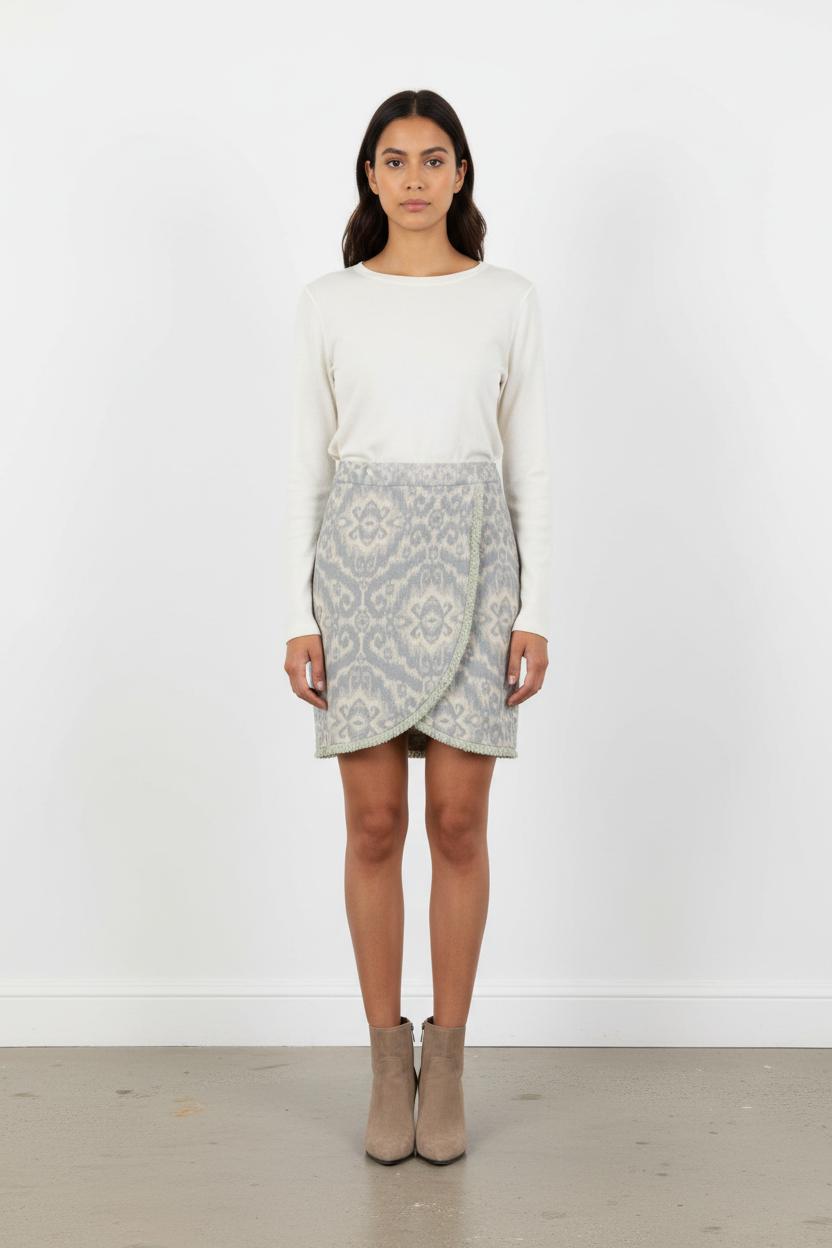 Jupe Portefeuille Bleue - Taille S/36