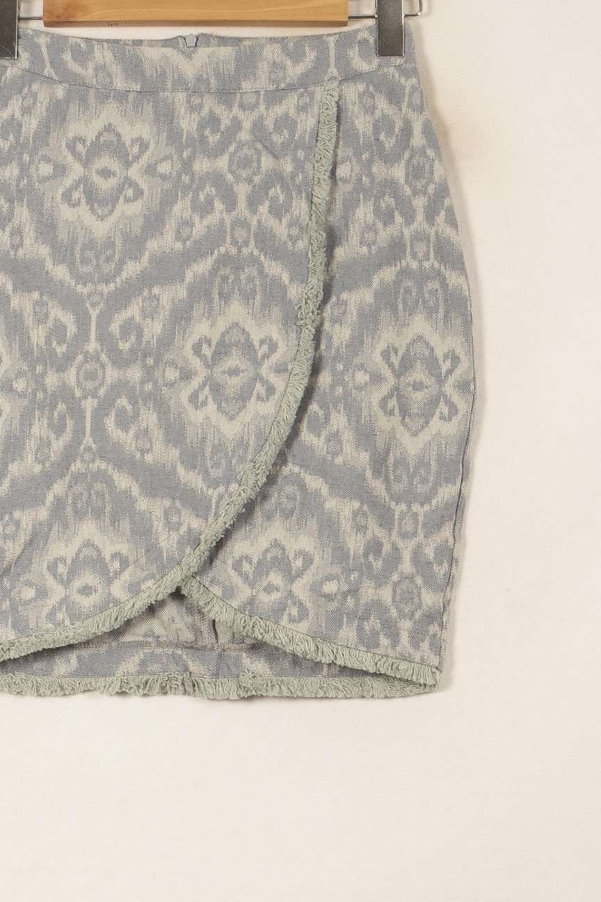 Jupe Portefeuille Bleue - Taille XS/34 de la marque Imprevu | PARAD59543 - Vendu par Paradigme - Image 3