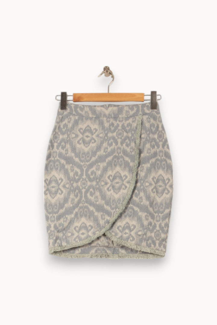 Jupe Portefeuille Bleue - Taille XS/34 de la marque Imprevu | PARAD59543 - Vendu par Paradigme - Image 2