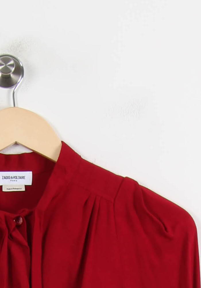Blouse Rouge - Taille S/36 de la marque Zadig&Voltaire | PARAD59544 - Vendu par Paradigme - Image 3