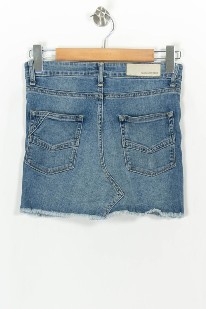 Jupe en Jean Bleue - Taille S/36 de la marque Zadig&Voltaire | PARAD59546 - Vendu par Paradigme - Image 4