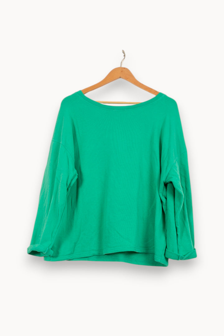 Sweatshirt Vert - Taille S/36 de la marque American Vintage | PARAD59555 - Vendu par Paradigme - Image 4