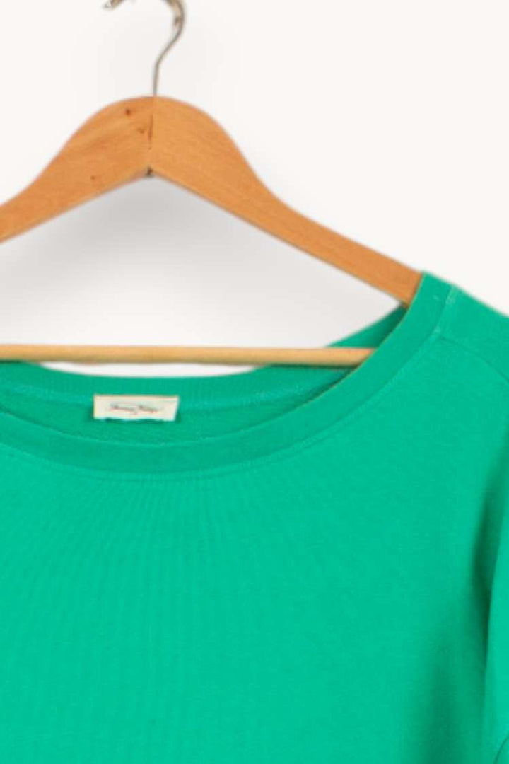 Sweatshirt Vert - Taille S/36 de la marque American Vintage | PARAD59555 - Vendu par Paradigme - Image 3