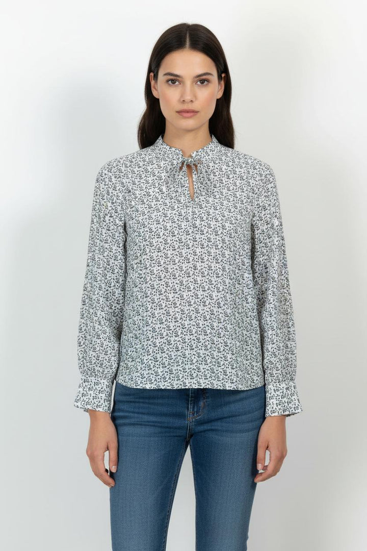 Blouse Blanche et Noire - Taille XL/42 de la marque Caroll | PARAD59558 - Vendu par Paradigme - Image 1