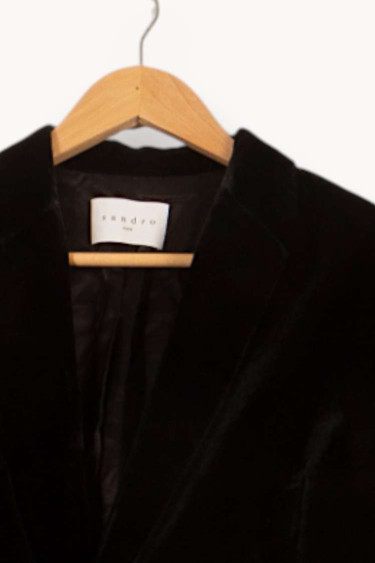 Blazer Noir - Taille L/40 de la marque Sandro | PARAD59582 - Vendu par Paradigme - Image 3