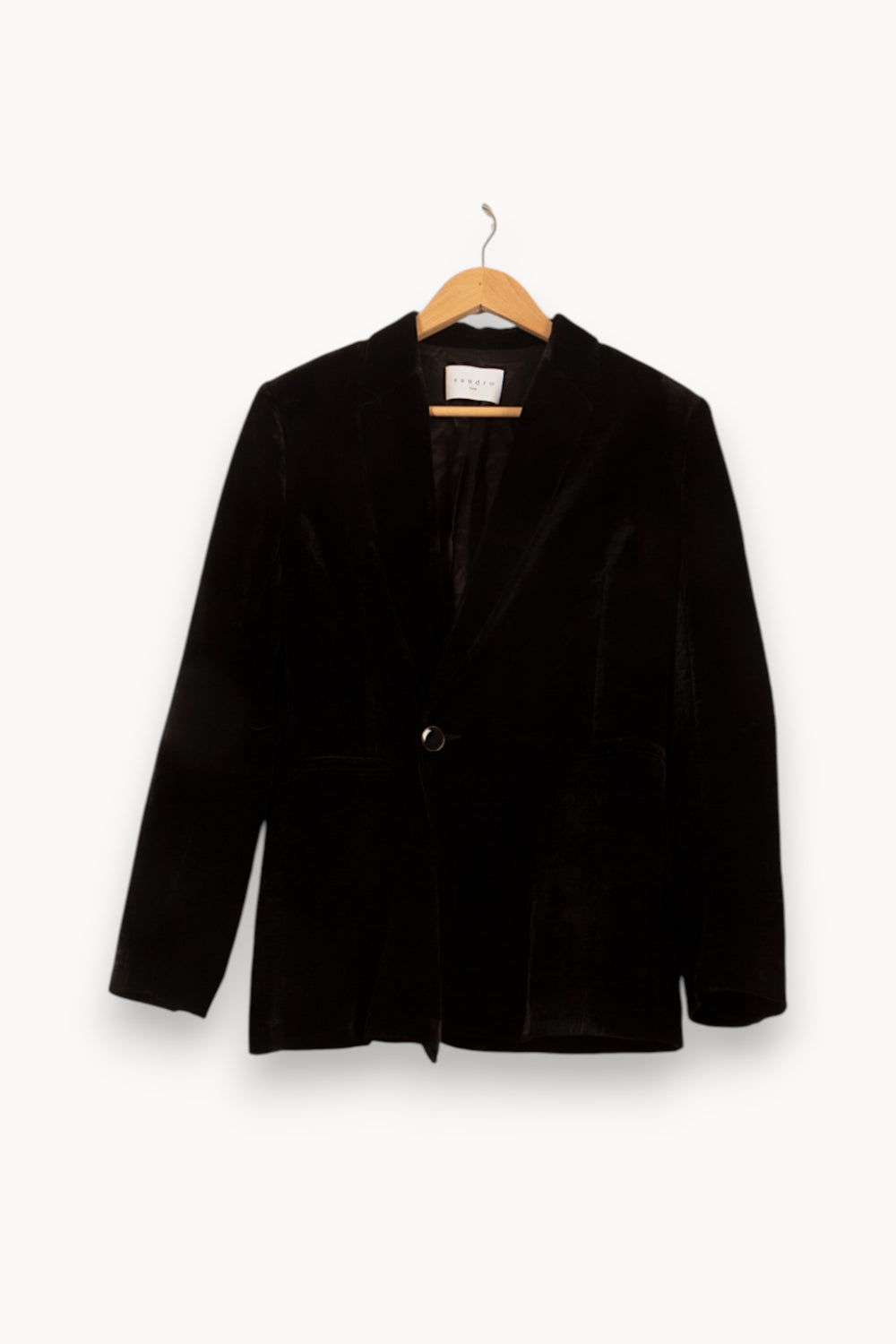 Blazer Noir - Taille L/40 de la marque Sandro | PARAD59582 - Vendu par Paradigme - Image 2