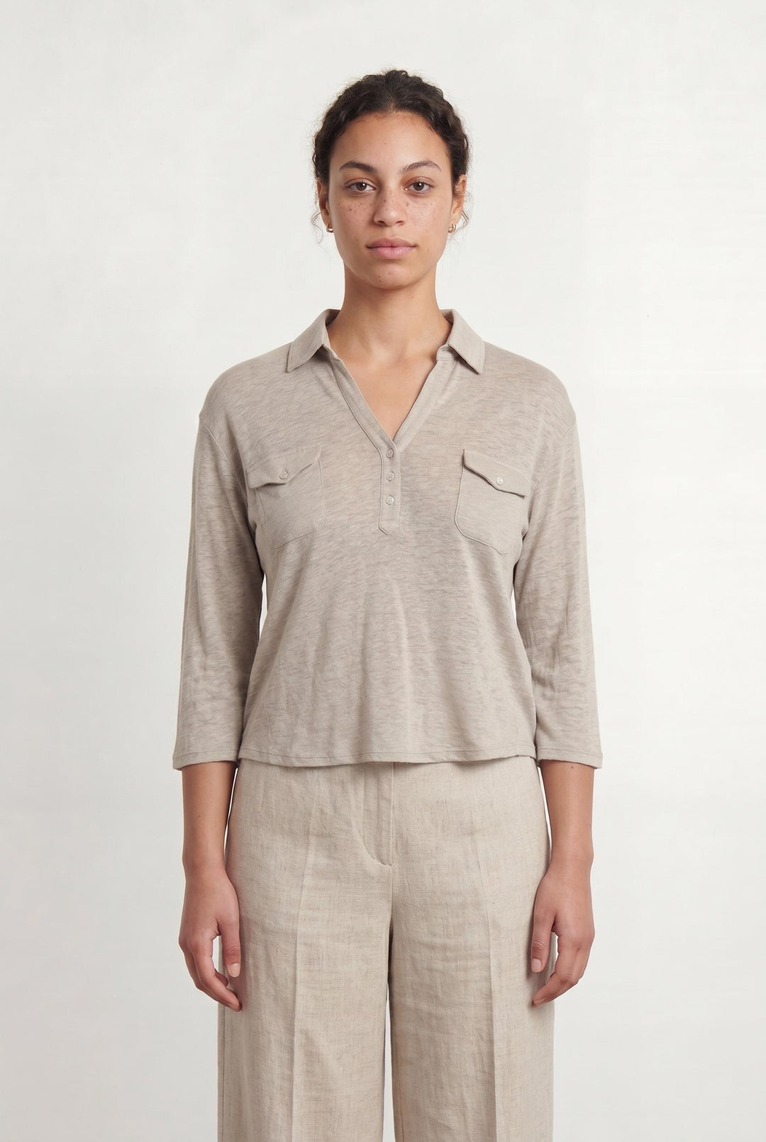 Chemise Beige - Taille L/40 de la marque Gerard Darel | PARAD59586 - Vendu par Paradigme - Image 1
