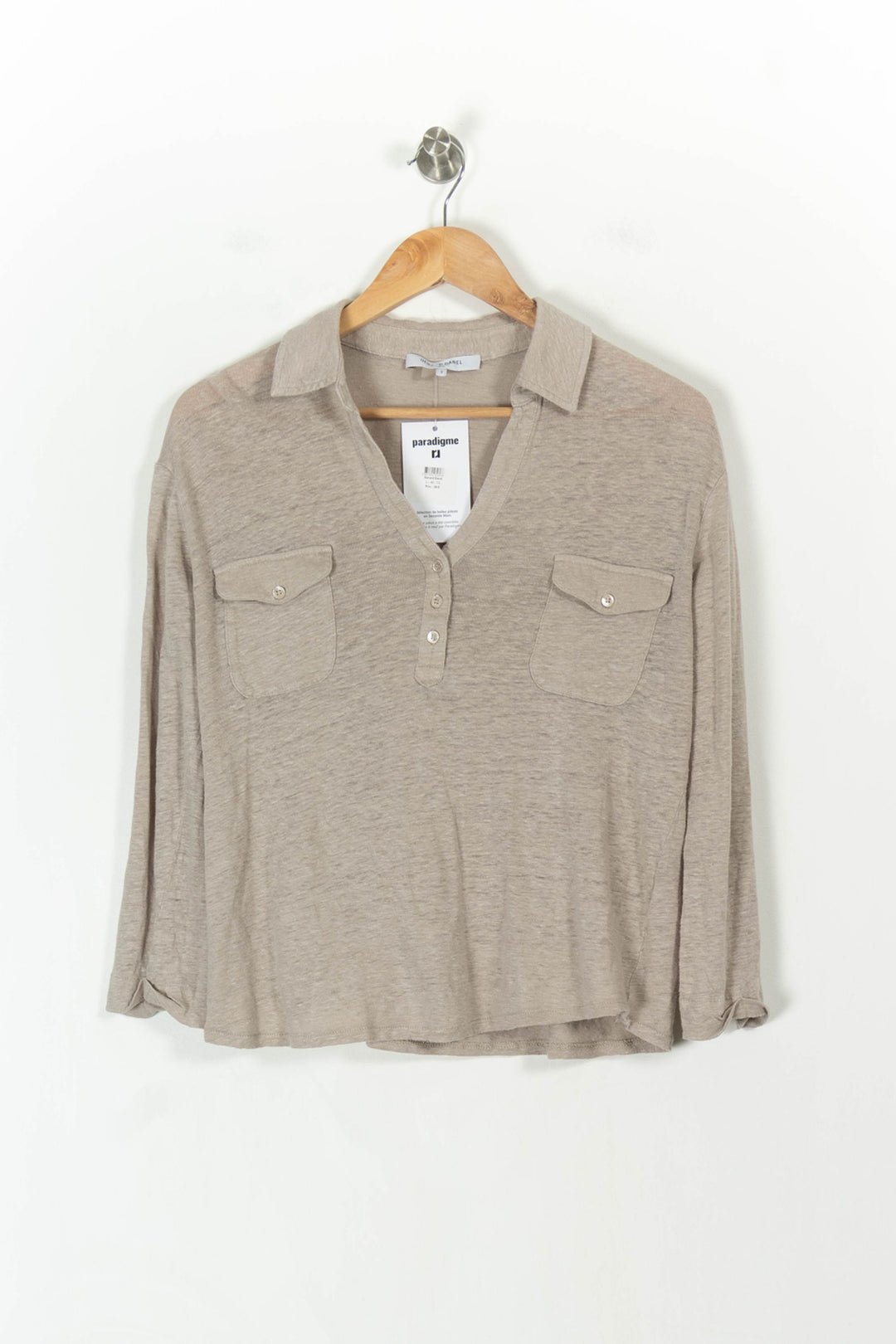 Chemise Beige - Taille L/40 de la marque Gerard Darel | PARAD59586 - Vendu par Paradigme - Image 2