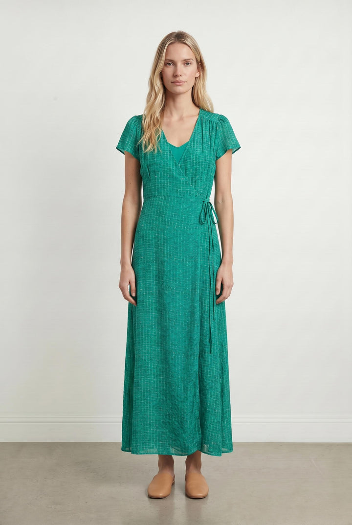 Robe Longue Verte - Taille M/38 de la marque Soi Paris | PARAD59593 - Vendu par Paradigme - Image 1