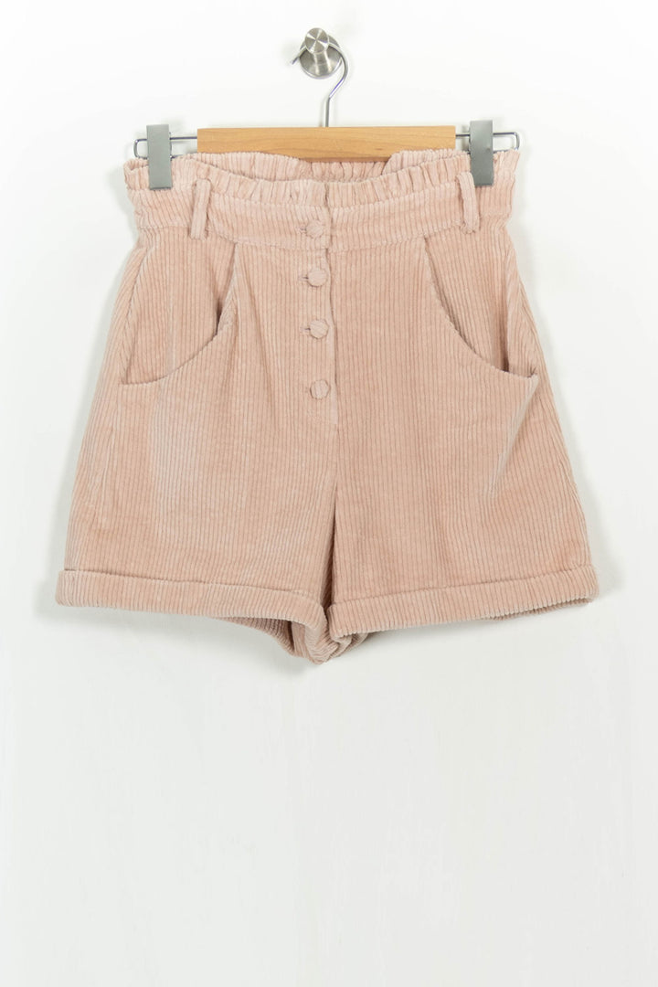 Short en Velours Rose - Taille M/38 de la marque SAAJ | PARAD59594 - Vendu par Paradigme - Image 2