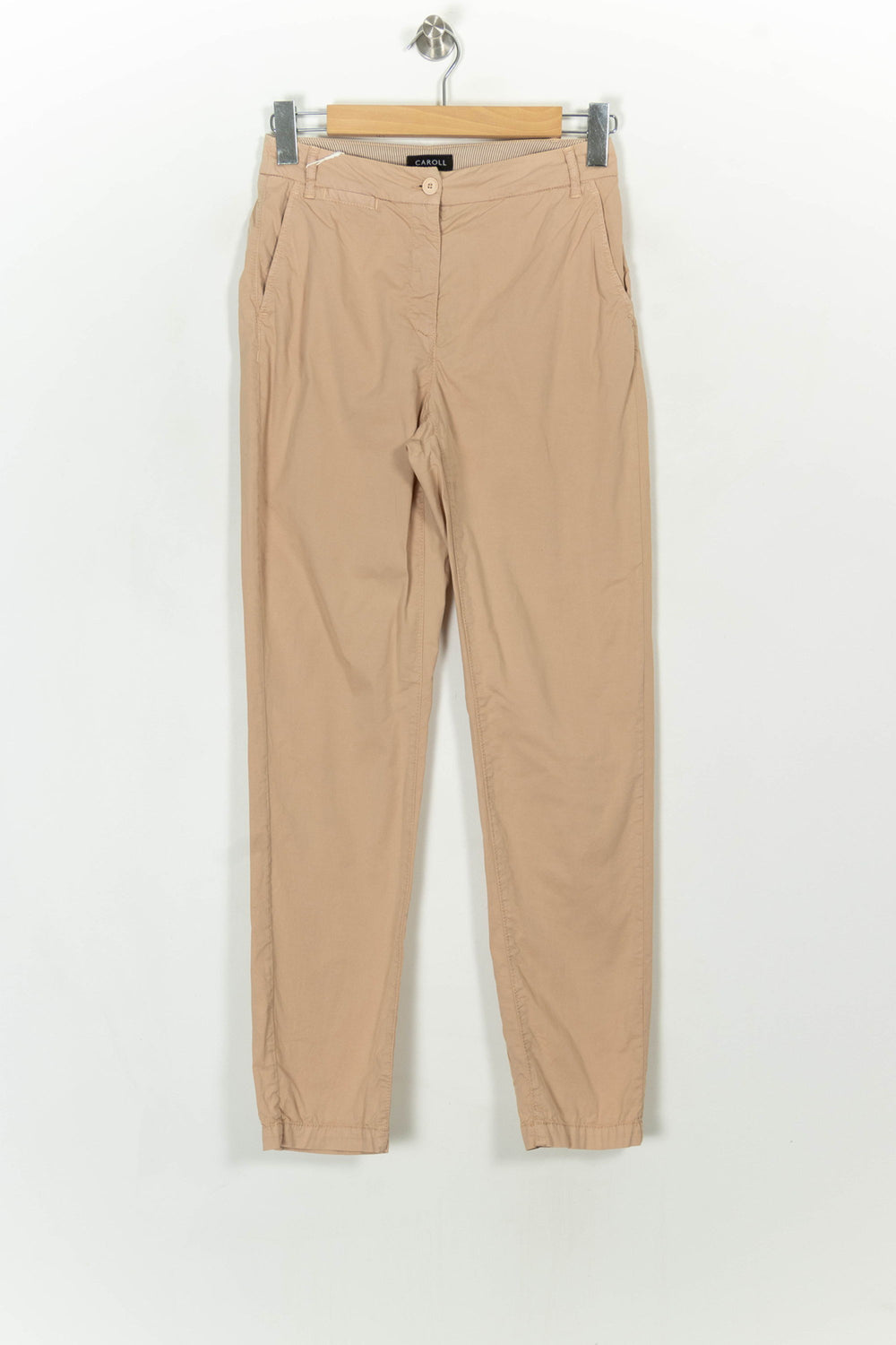 Pantalon Beige - Taille S/36 de la marque Caroll | PARAD59608 - Vendu par Paradigme - Image 2