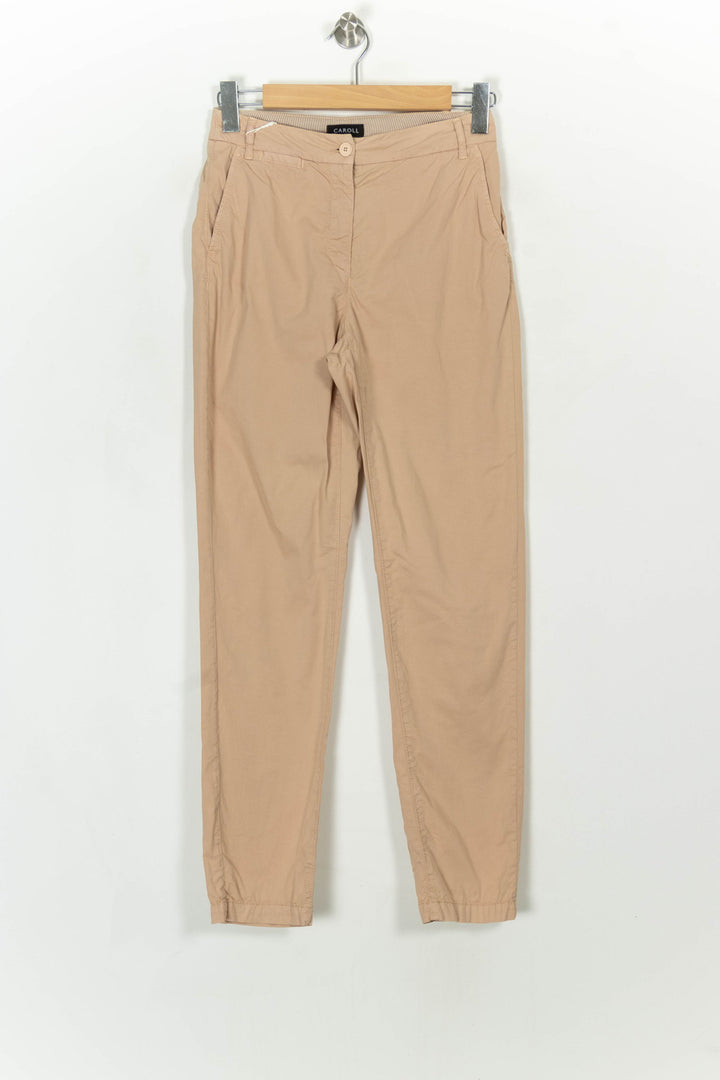 Pantalon Beige - Taille S/36 de la marque Caroll | PARAD59608 - Vendu par Paradigme - Image 2