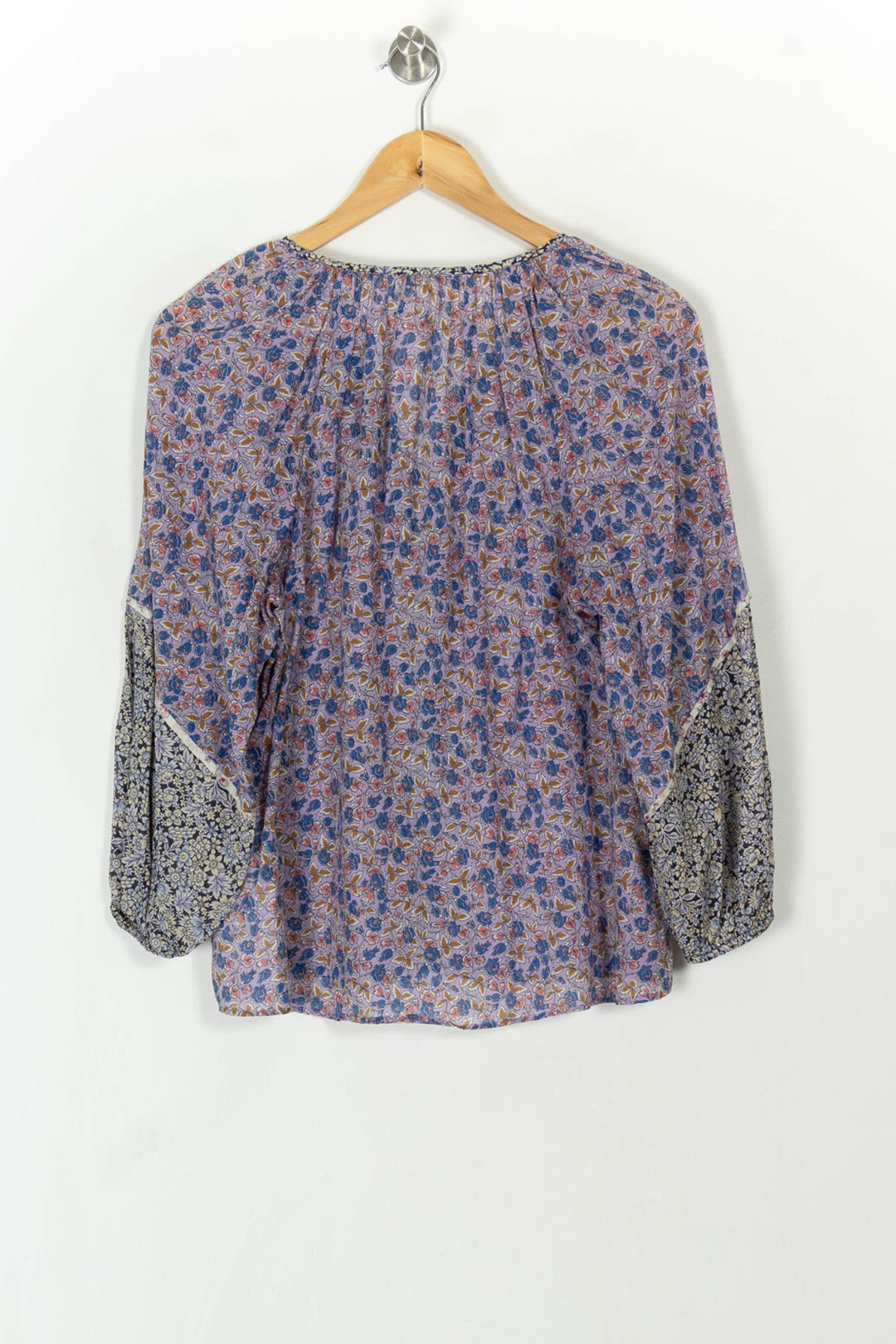 Blouse Fleurie Bleue - Taille S/36 de la marque Maje | PARAD59635 - Vendu par Paradigme - Image 5