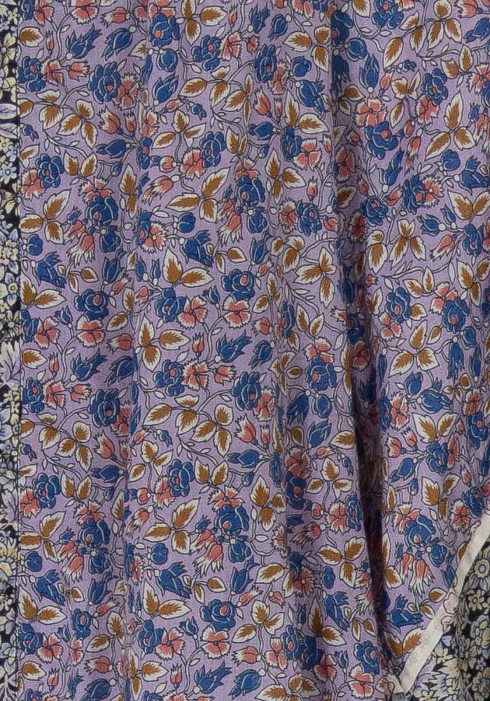 Blouse Fleurie Bleue - Taille S/36 de la marque Maje | PARAD59635 - Vendu par Paradigme - Image 3