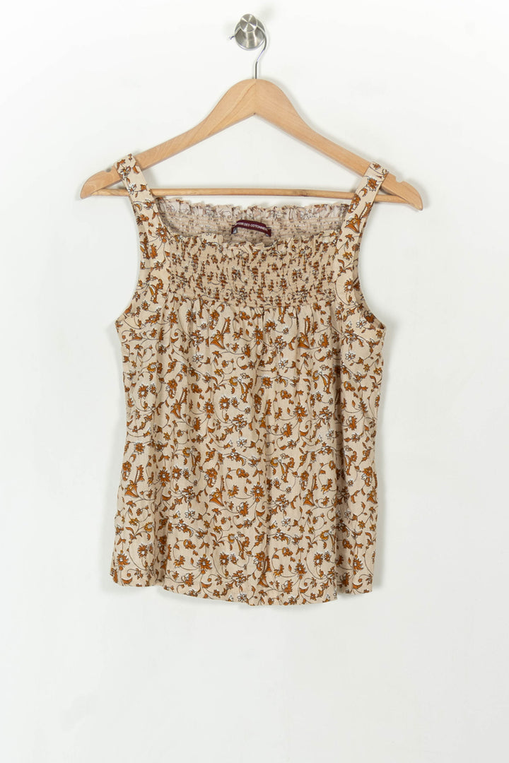 Top Écru et Marron - Taille M/38 de la marque Comptoir des Cotonniers | PARAD59640 - Vendu par Paradigme - Image 2