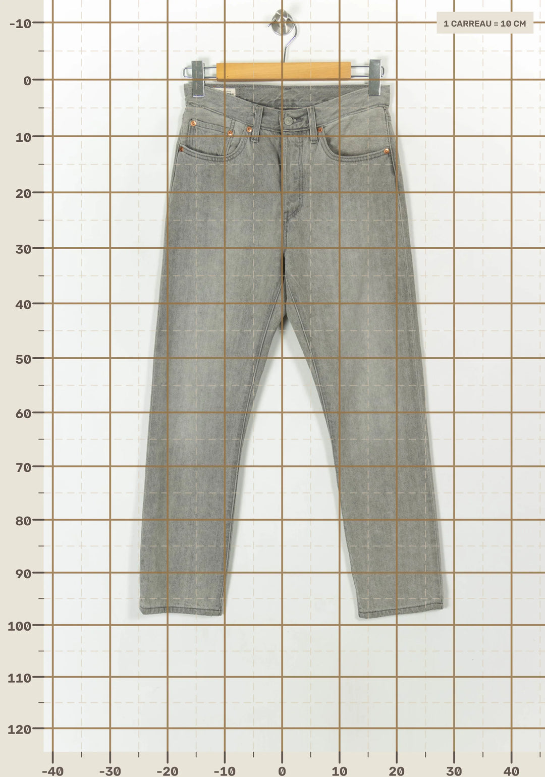Jean Skinny Gris - Taille S/36 de la marque Levi&
