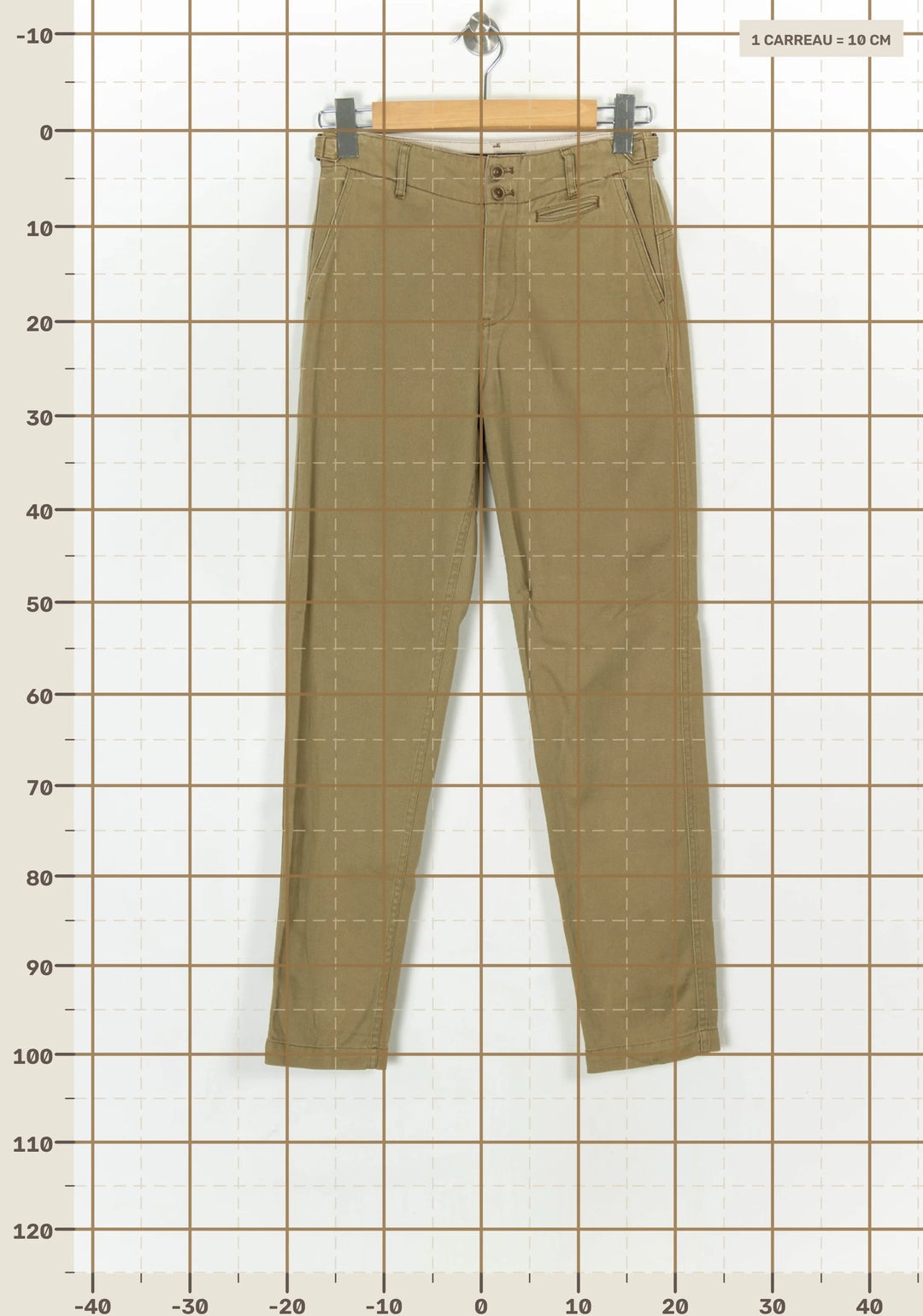 Pantalon Kaki - Taille XS/34 de la marque Comptoir des Cotonniers | PARAD59646 - Vendu par Paradigme - Image 4