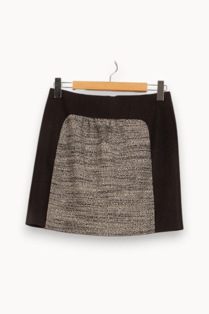 Jupe Courte Grise et Noire - Taille S/36 de la marque Comptoir des Cotonniers | PARAD59649 - Vendu par Paradigme - Image 2