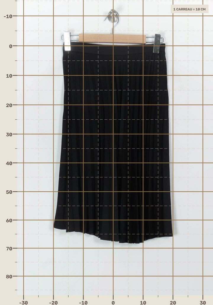 Jupe Plissée Noire - Taille S/36 de la marque ZAPA | PARAD59651 - Vendu par Paradigme - Image 4