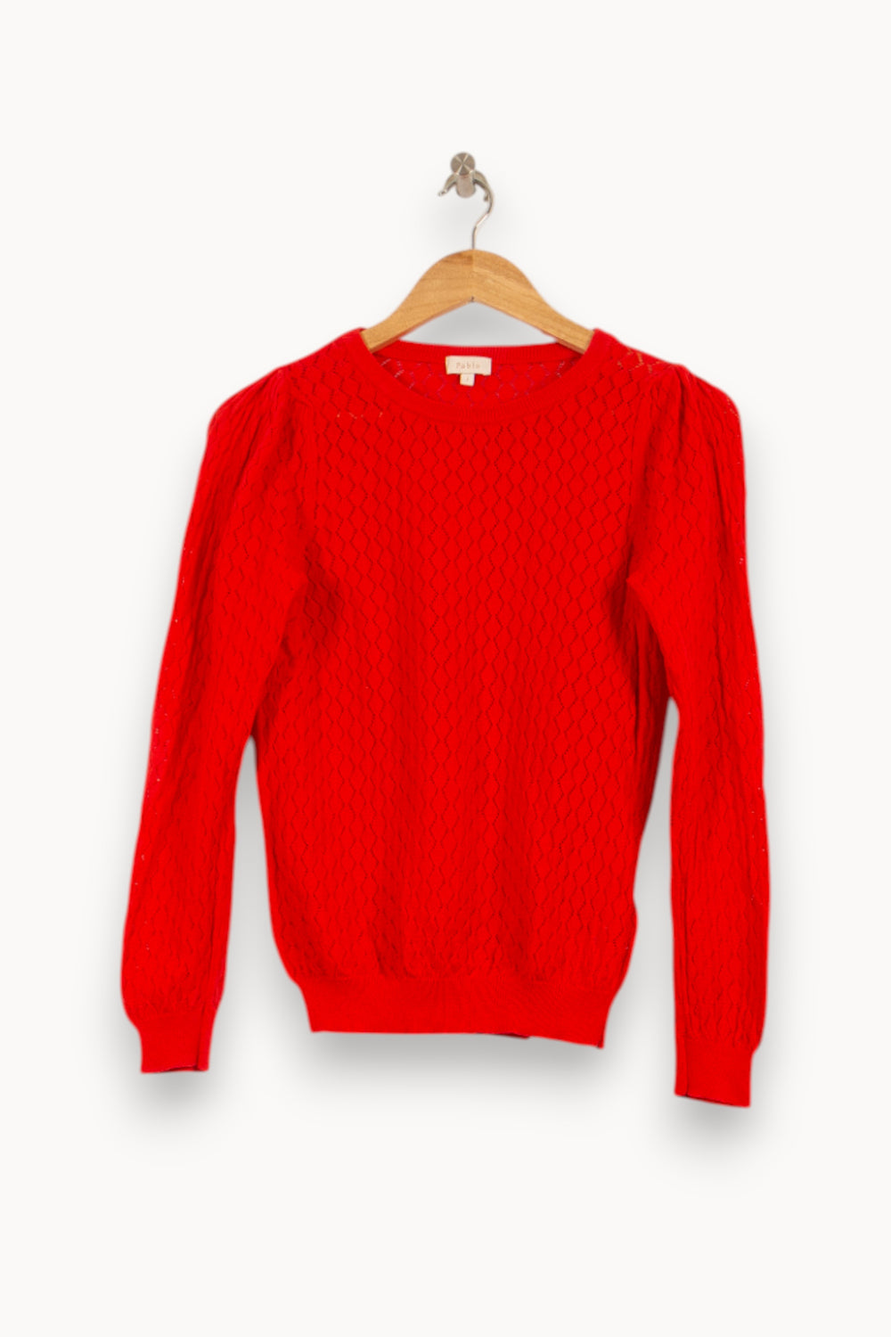 Pull Rouge - Taille S/36 de la marque Pablo | PARAD59656 - Vendu par Paradigme - Image 2
