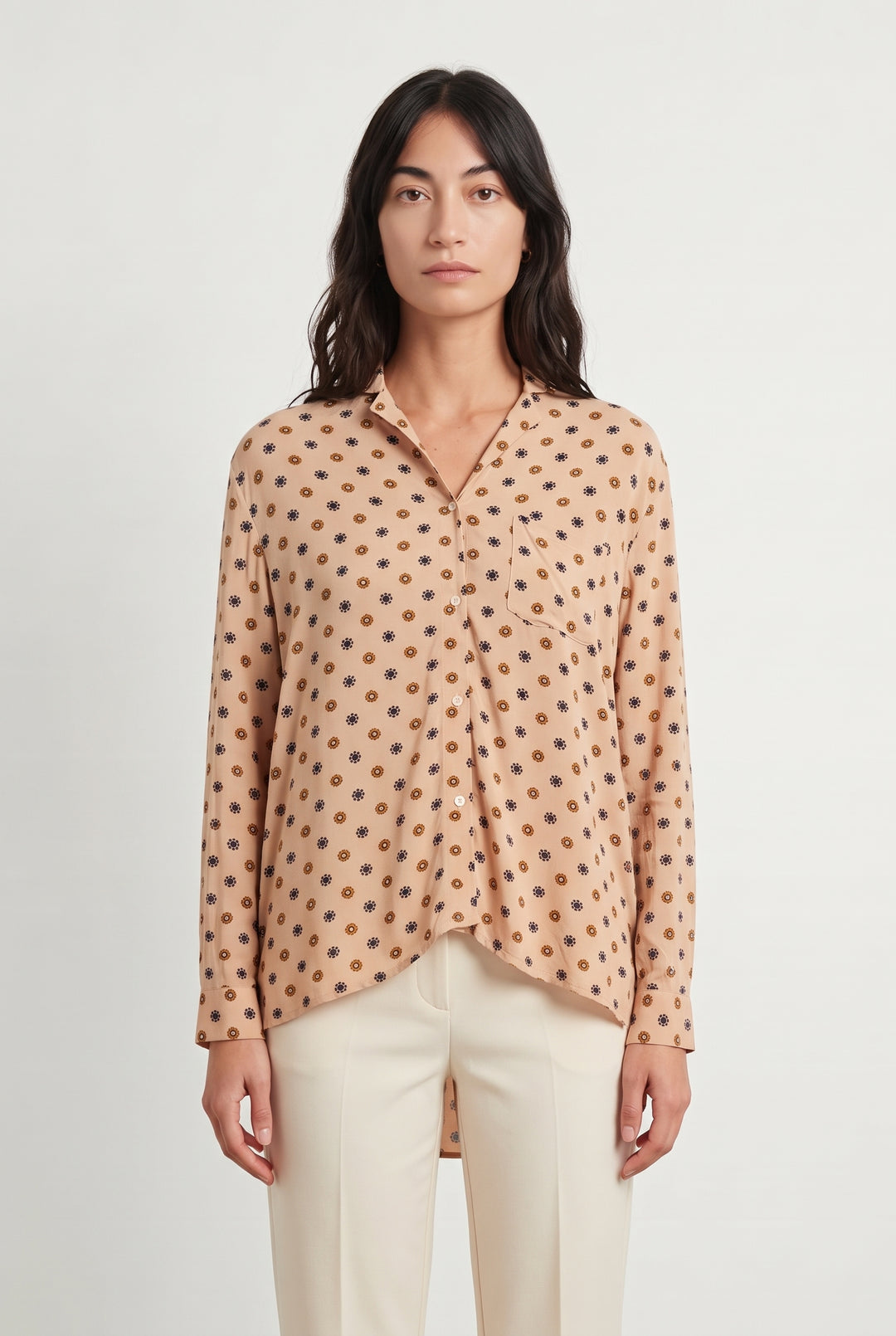 Blouse Beige et Noir - Taille M/38 de la marque Pablo | PARAD59658 - Vendu par Paradigme - Image 1
