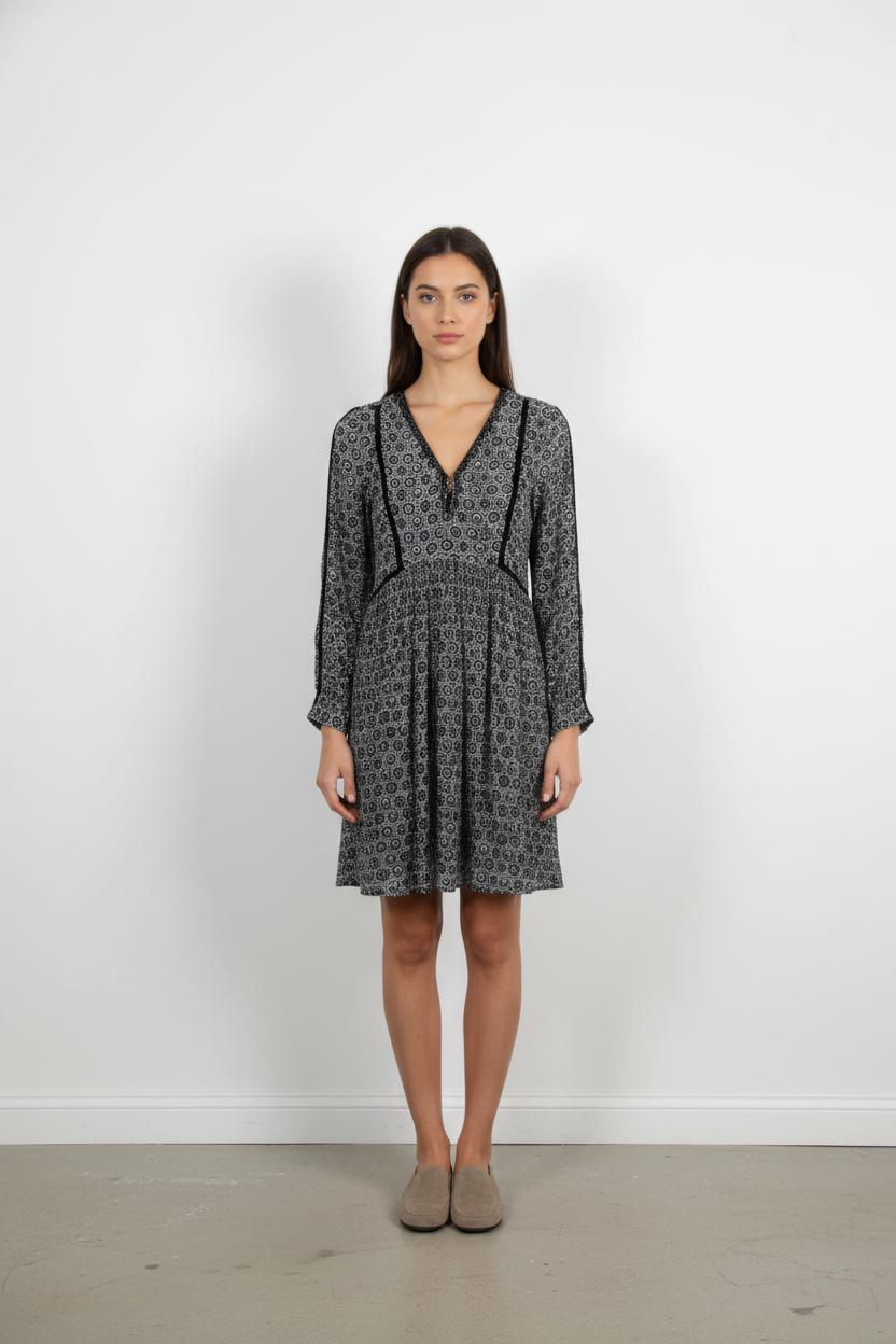 Robe Courte Noire et Blanche - Taille S/36