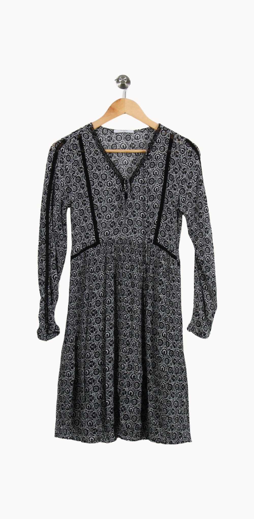 Robe Courte Noire et Blanche - Taille S/36 de la marque ZAPA | PARAD59660 - Vendu par Paradigme - Image 2