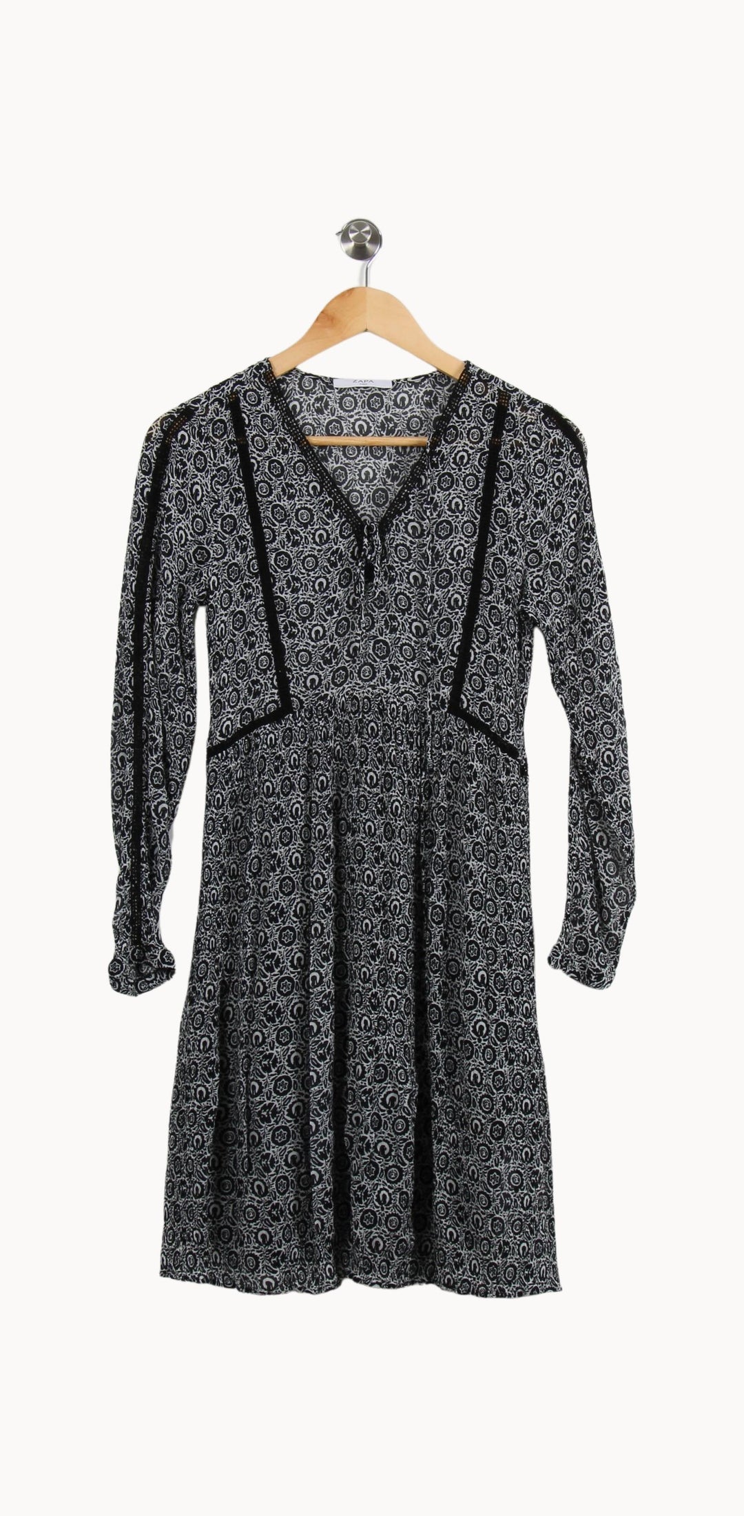 Robe Courte Noire et Blanche - Taille S/36 de la marque ZAPA | PARAD59660 - Vendu par Paradigme - Image 2