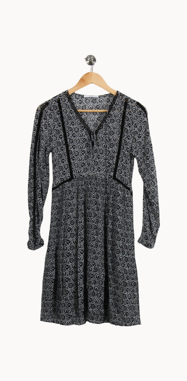 Robe Courte Noire et Blanche - Taille S/36 de la marque ZAPA | PARAD59660 - Vendu par Paradigme - Image 2