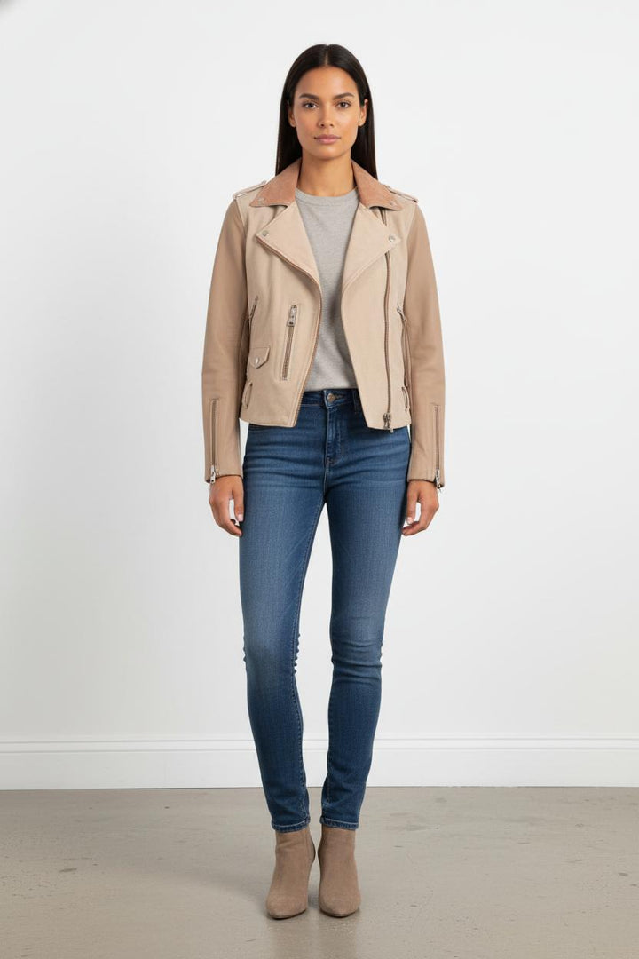 Perfecto Beige et Rose - Taille XS/34