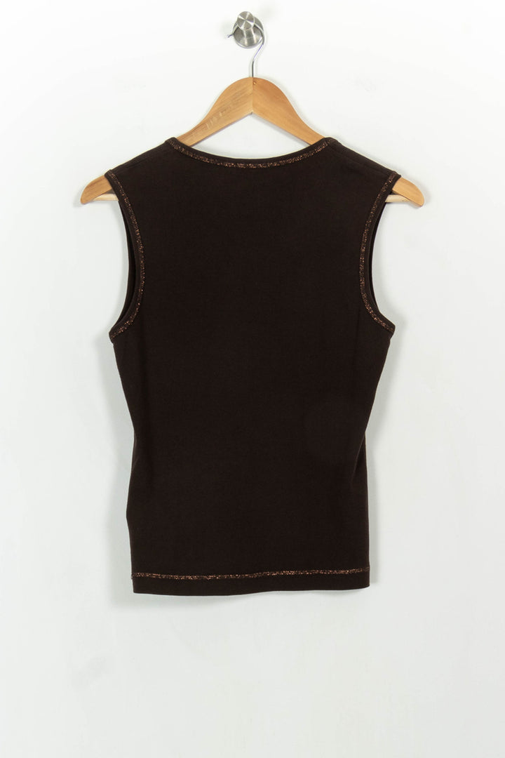 Débardeur Marron - Taille L/40 de la marque Pablo | PARAD59714 - Vendu par Paradigme - Image 4