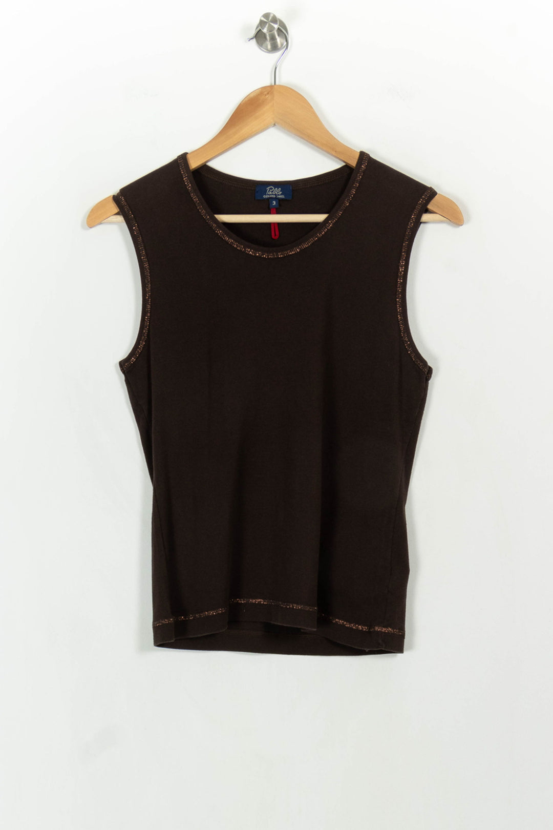 Débardeur Marron - Taille L/40 de la marque Pablo | PARAD59714 - Vendu par Paradigme - Image 2