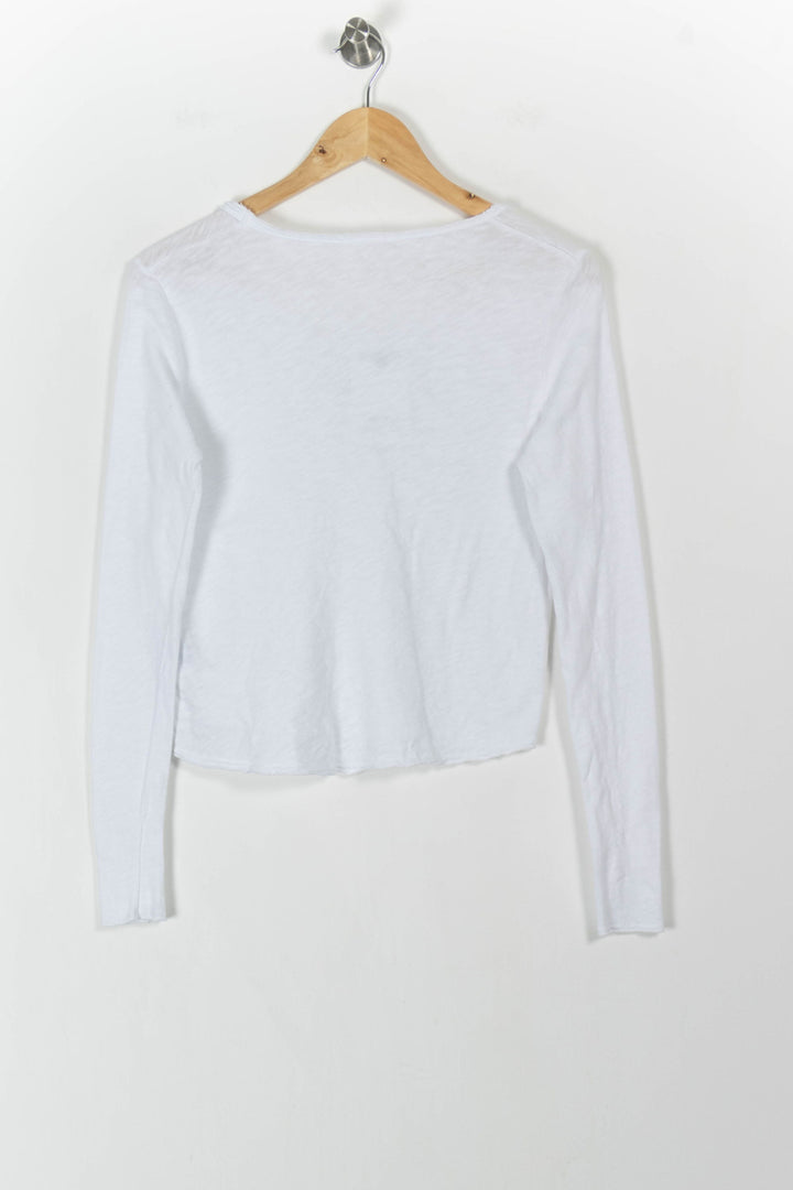 Pull Blanc - Taille S/36 de la marque American Vintage | PARAD59723 - Vendu par Paradigme - Image 4