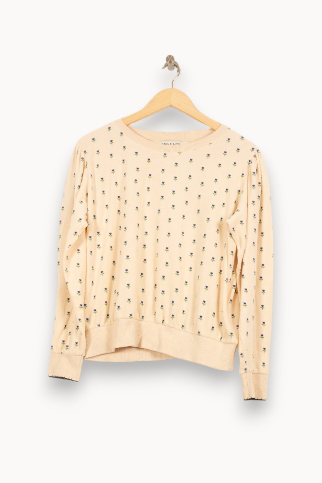 Sweat-shirt Écru - Taille M/38 de la marque Emile & Ida | PARAD59725 - Vendu par Paradigme - Image 2