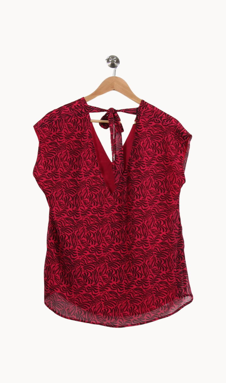 Blouse Rouge et Noire - Taille XXL/44 de la marque IKKS | PARAD59739 - Vendu par Paradigme - Image 4