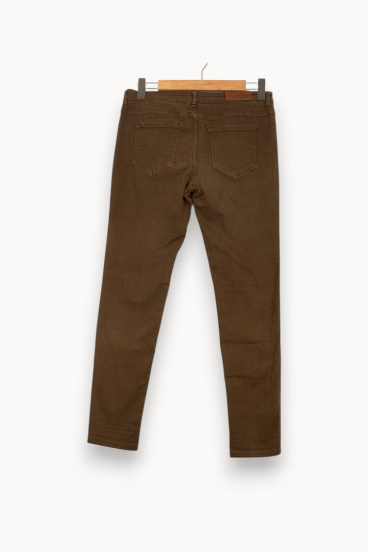 Jean Marron - Taille M/38 de la marque American Vintage | PARAD59741 - Vendu par Paradigme - Image 4