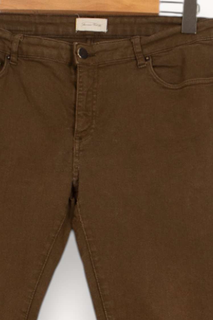 Jean Marron - Taille M/38 de la marque American Vintage | PARAD59741 - Vendu par Paradigme - Image 3