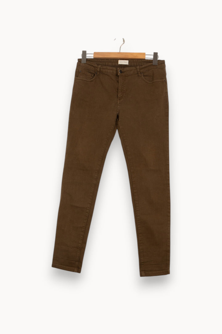 Jean Marron - Taille M/38 de la marque American Vintage | PARAD59741 - Vendu par Paradigme - Image 2