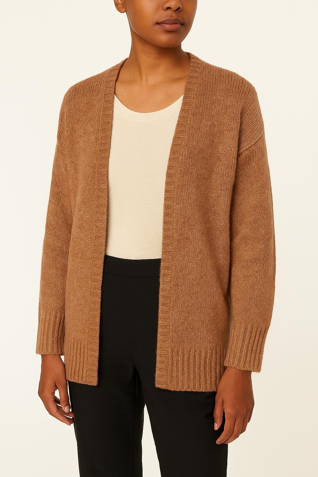 Cardigan Marron et Beige - Taille S/36 de la marque Notshy Cashmere | PARAD59742 - Vendu par Paradigme - Image 1