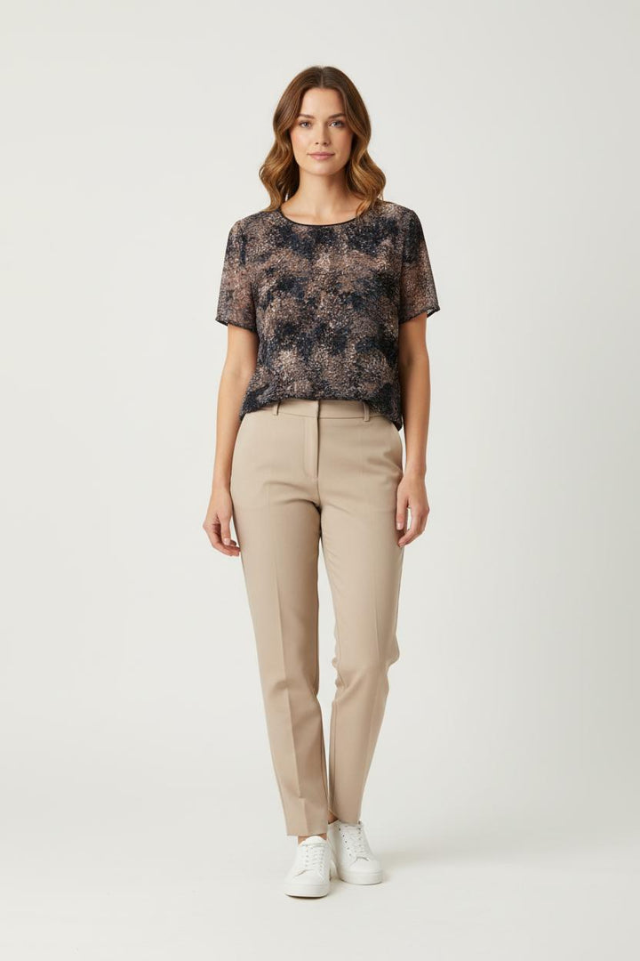 Blouse Marron et Noir - Taille L/40 de la marque Suncoo | PARAD59744 - Vendu par Paradigme - Image 1
