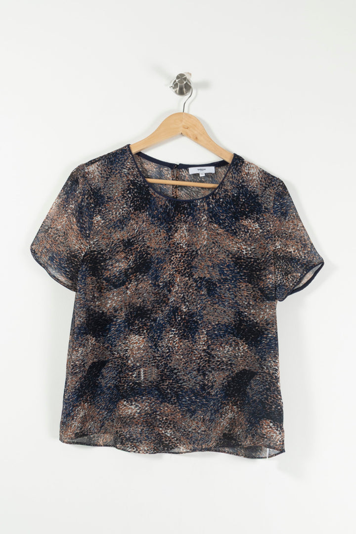 Blouse Marron et Noir - Taille L/40 de la marque Suncoo | PARAD59744 - Vendu par Paradigme - Image 2