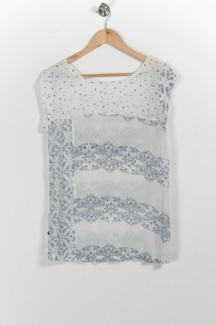 Blouse Blanche et Bleue - Taille XL/42 de la marque I.Code | PARAD59760 - Vendu par Paradigme - Image 4